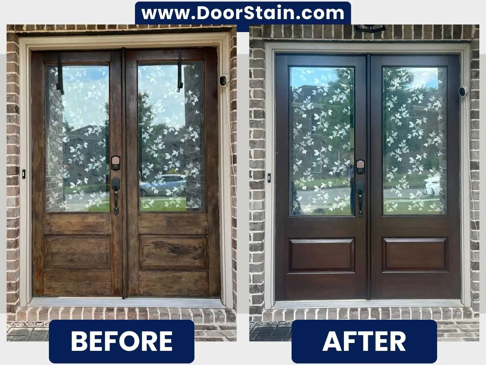 DoorStain Before After Double Door 135