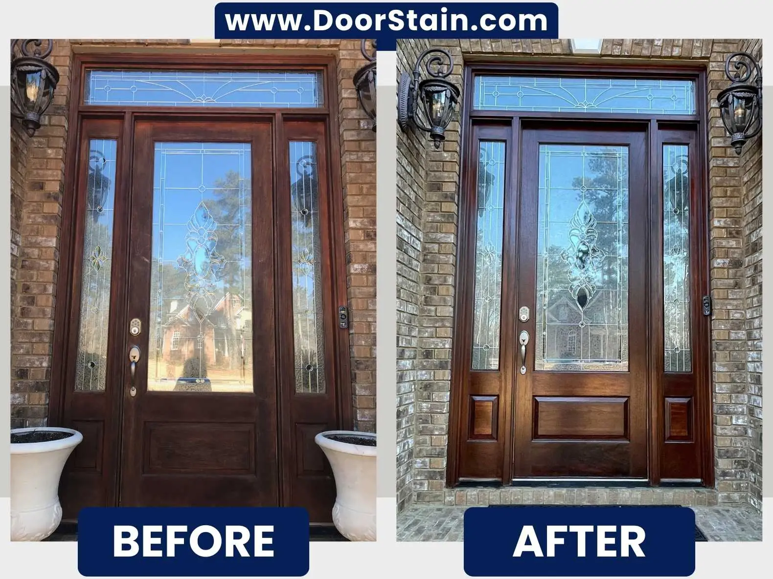 DoorStain Before After Single Door 106