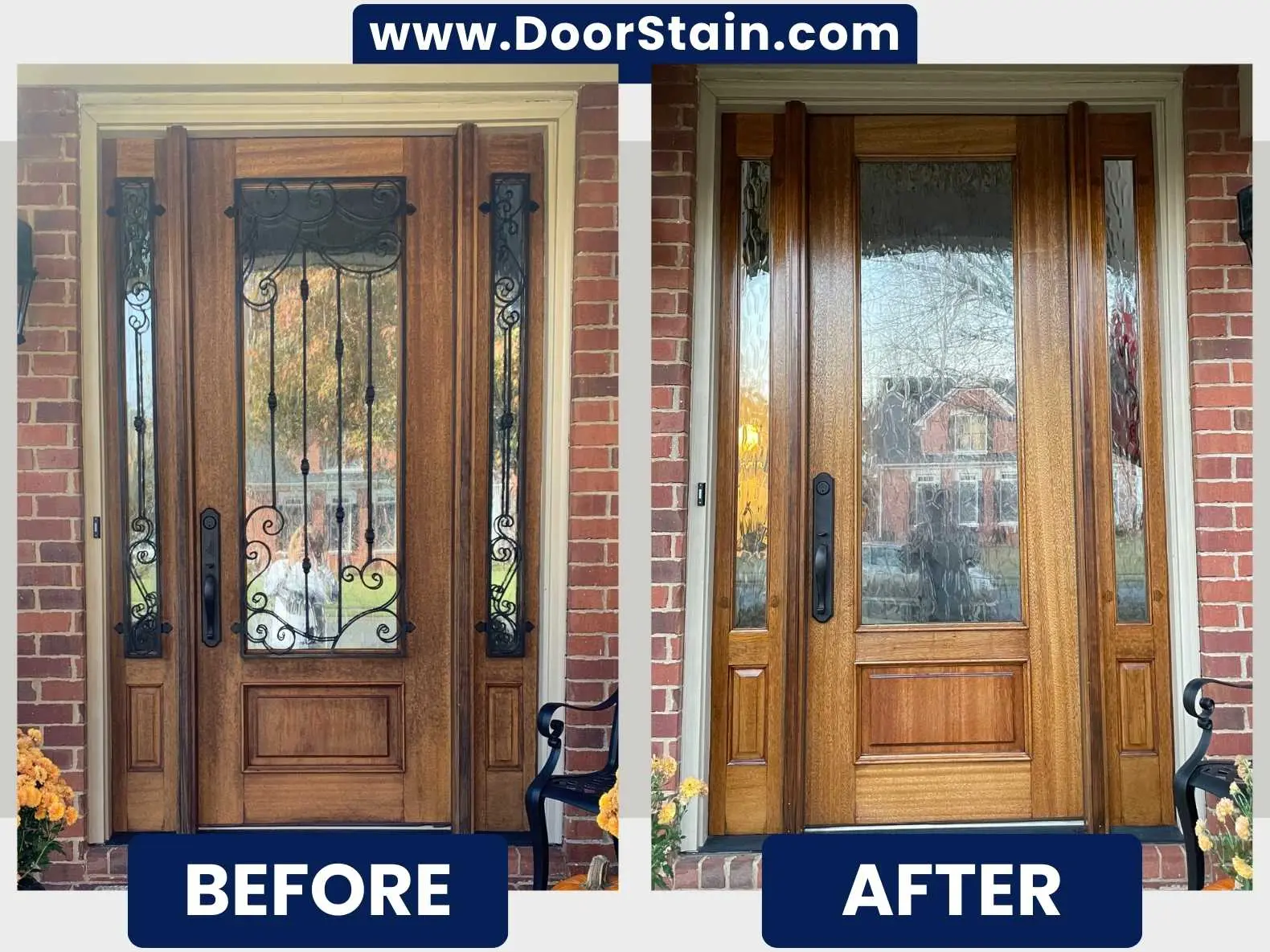 DoorStain Before After Single Door 108