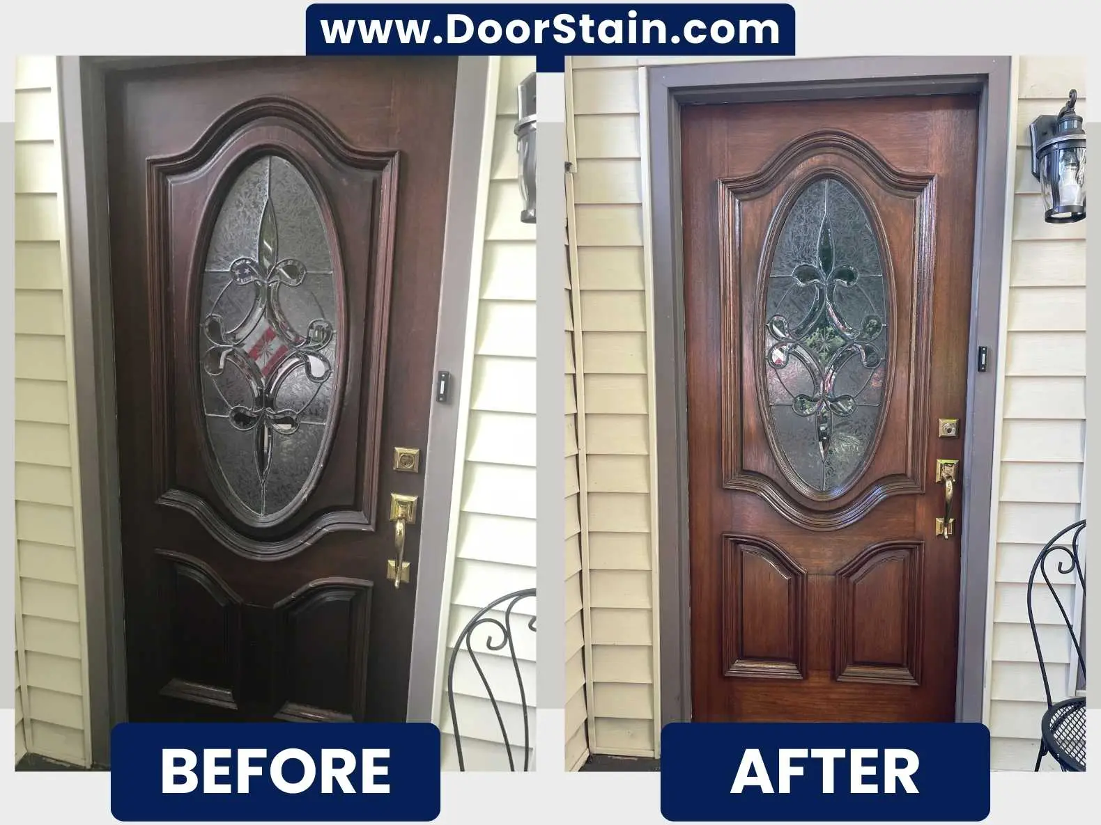 DoorStain Before After Single Door 111