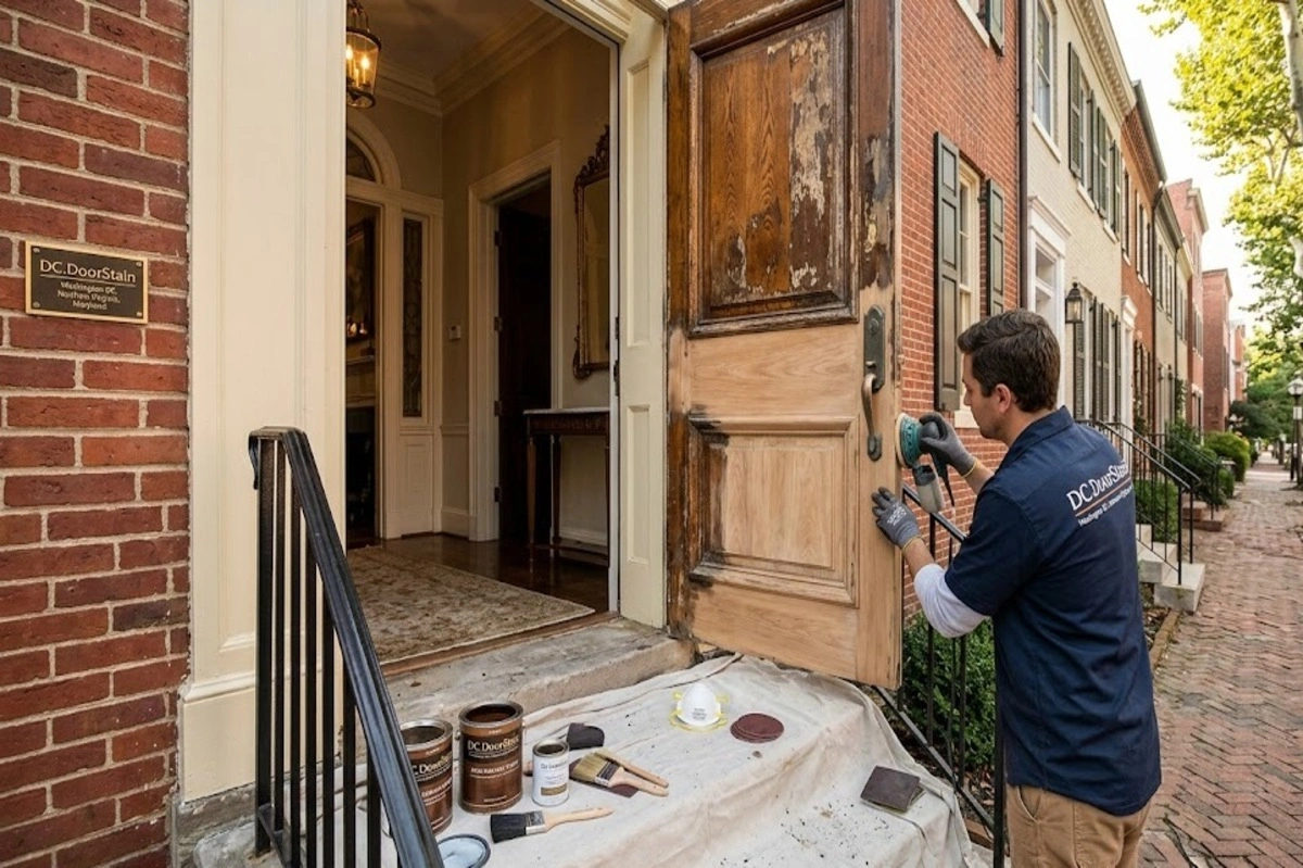 Door Refinishing & Restoration Washington DC, Virginia & Maryland 3 DC door refinishing